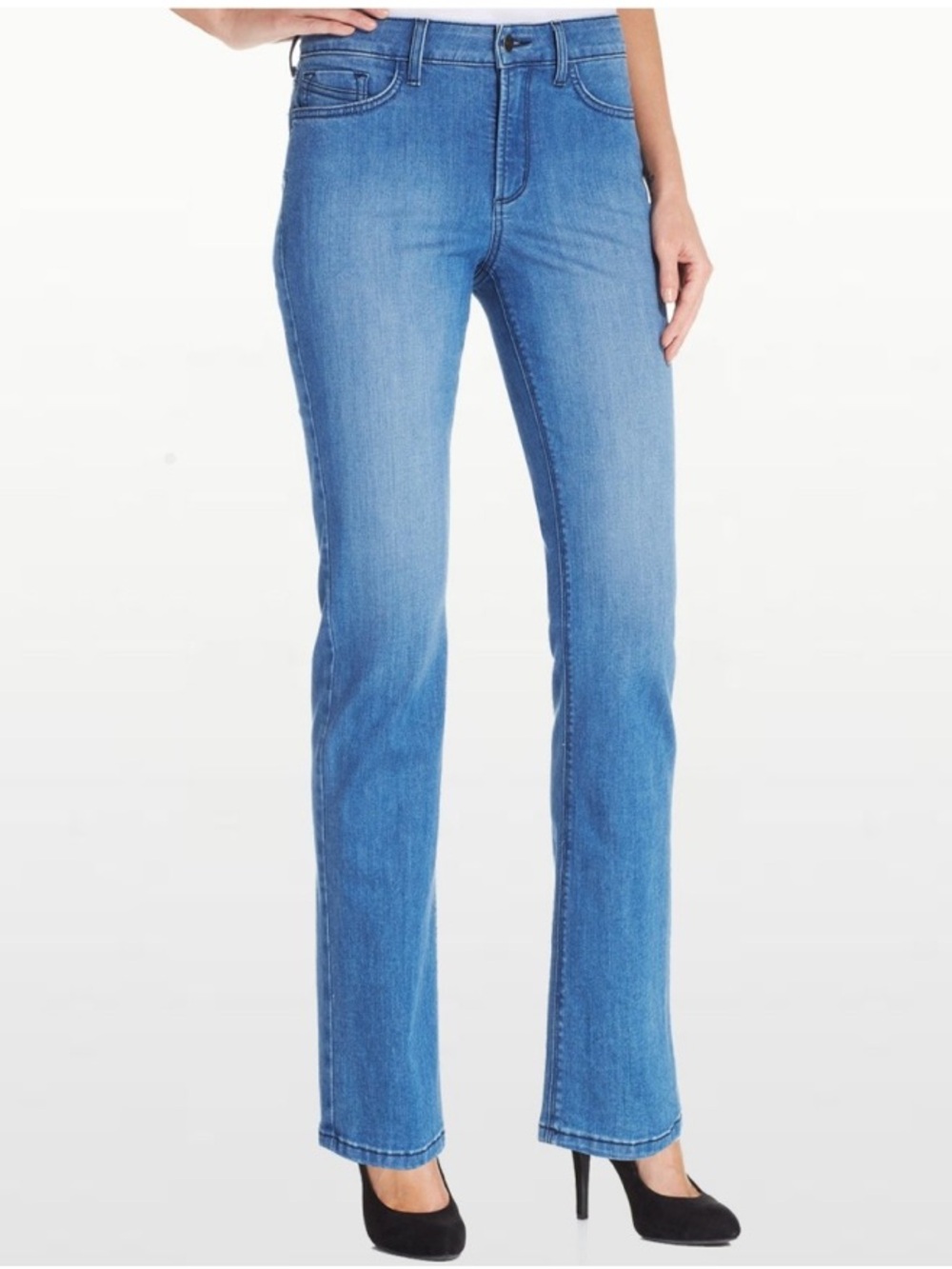 NWT NYDJ Haley Stretch Straight Leg Jeans In Newberry Wash size 14